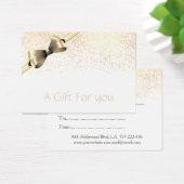 Certificat cadeau de Noël/de vacances en or confet (Bureau)