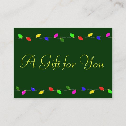 Certificat cadeau de Noël d'entreprise (Devant)