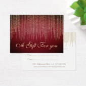 certificat cadeau de Noël/vacances or éblouissant (Bureau)