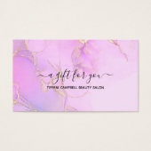 Certificat cadeau de Parties scintillant d'aquarel (Devant)