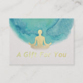 Certificat Cadeau de Professeur de YOGA à l'Aquare (Devant)