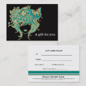 Certificat cadeau de salon (Devant / Derrière)