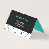 Certificat cadeau de salon de coiffure ciseaux et  (Back)