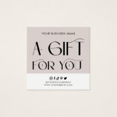 Certificat cadeau de salon moderne Personnalisé Él (Devant)