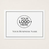 Certificat cadeau de script de logo noir moderne (Devant)