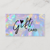 certificat cadeau de texture opale violet (Devant)