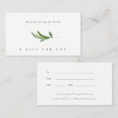 Certificat cadeau de vol de la branche feuillue mi (Devant / Derrière)