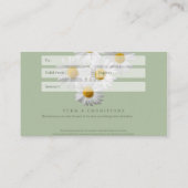 Certificat cadeau d'entreprise (Dos)