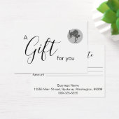 Certificat cadeau d'entreprise avec logo (Bureau)