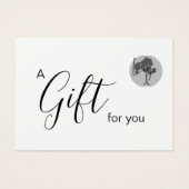 Certificat cadeau d'entreprise avec logo (Devant)