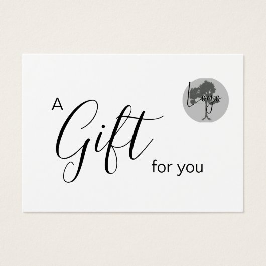 Certificat cadeau d'entreprise avec logo (Devant)