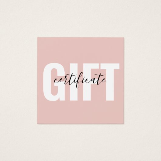 Certificat cadeau d'entreprise Fille tendance Blus (Devant)