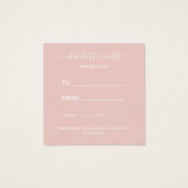 Certificat cadeau d'entreprise Fille tendance Blus (Dos)