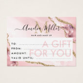 Certificat cadeau d'entreprise Parties scintillant (Devant)