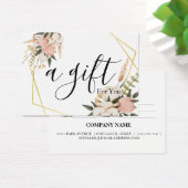 Certificat cadeau d'entreprise simple et moderne (Bureau)