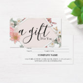 Certificat cadeau d'entreprise simple et moderne (Bureau)