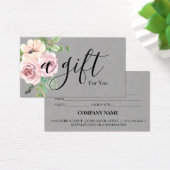 Certificat cadeau d'entreprise simple et moderne (Bureau)