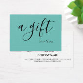 Certificat cadeau d'entreprise simple et moderne (Bureau)