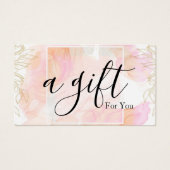 Certificat cadeau d'entreprise simple et moderne (Devant)