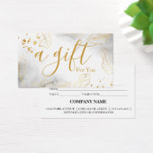 Certificat cadeau d'entreprise simple et moderne (Bureau)