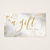 Certificat cadeau d'entreprise simple et moderne (Devant)