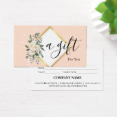 Certificat cadeau d'entreprise simple et moderne (Bureau)