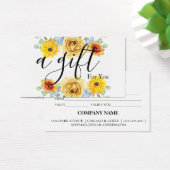 Certificat cadeau d'entreprise simple et moderne (Bureau)