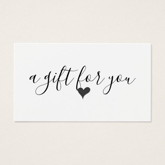 Certificat cadeau d'entreprise simple et moderne (Devant)