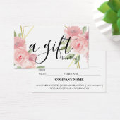 Certificat cadeau d'entreprise simple et moderne (Bureau)