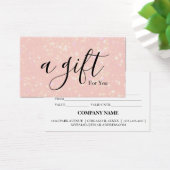 Certificat cadeau d'entreprise simple et moderne (Bureau)