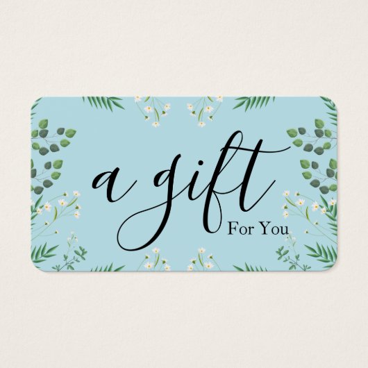 Certificat cadeau d'entreprise simple et moderne (Devant)