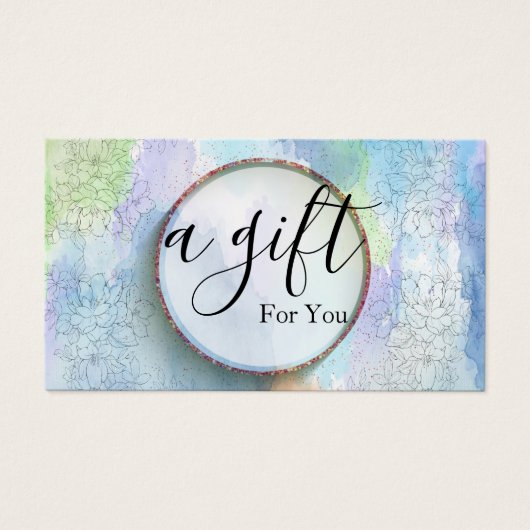 Certificat cadeau d'entreprise simple et moderne (Devant)