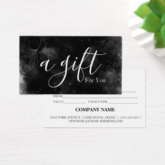 Certificat cadeau d'entreprise simple et moderne (Bureau)