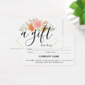 Certificat cadeau d'entreprise simple et moderne (Bureau)