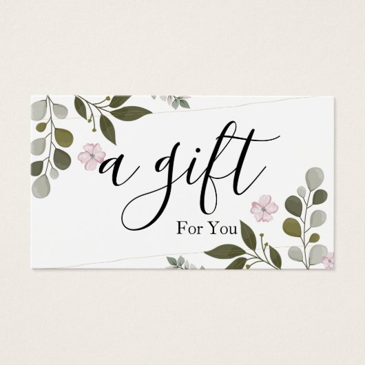 Certificat cadeau d'entreprise simple et moderne (Devant)