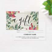 Certificat cadeau d'entreprise simple et moderne (Bureau)