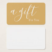 Certificat cadeau d'entreprise simple et moderne (Devant & derrière)