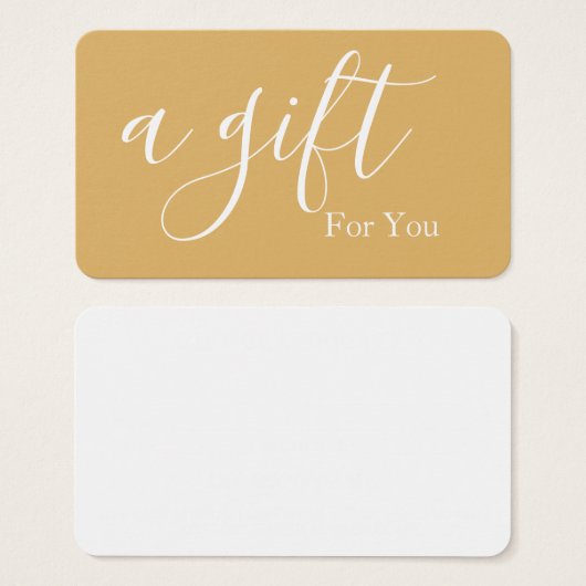 Certificat cadeau d'entreprise simple et moderne (Devant & derrière)