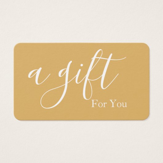 Certificat cadeau d'entreprise simple et moderne (Devant)