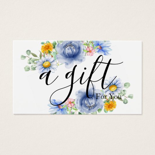 Certificat cadeau d'entreprise simple et moderne (Devant)