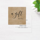 Certificat-cadeau d'entreprise simple et moderne (Bureau)