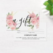 Certificat cadeau d'entreprise simple et moderne (Bureau)