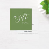 Certificat cadeau d'entreprise simple et moderne (Bureau)