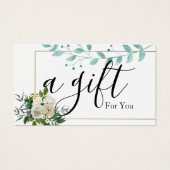 Certificat cadeau d'entreprise simple et moderne (Devant)