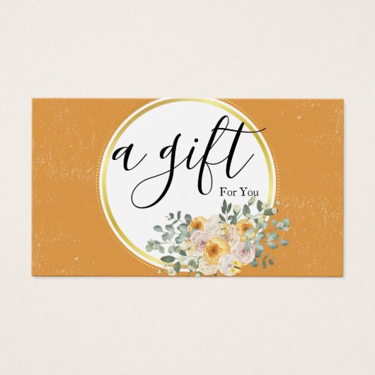 Certificat cadeau d'entreprise simple et moderne (Devant)