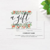 Certificat cadeau d'entreprise simple et moderne (Bureau)