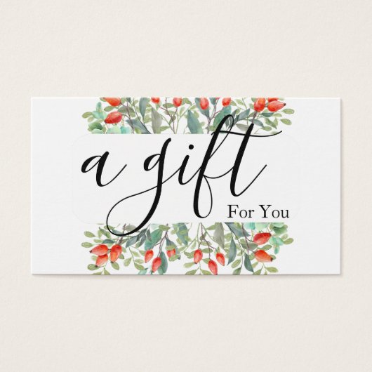 Certificat cadeau d'entreprise simple et moderne (Devant)