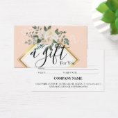 Certificat cadeau d'entreprise simple et moderne (Bureau)