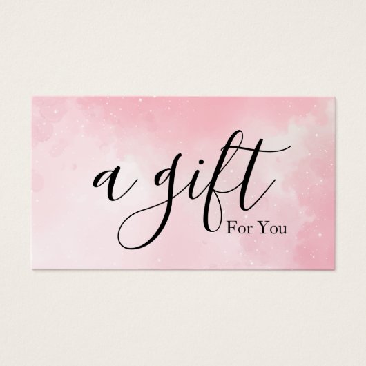 Certificat cadeau d'entreprise simple et moderne (Devant)