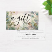 Certificat cadeau d'entreprise simple et moderne (Bureau)